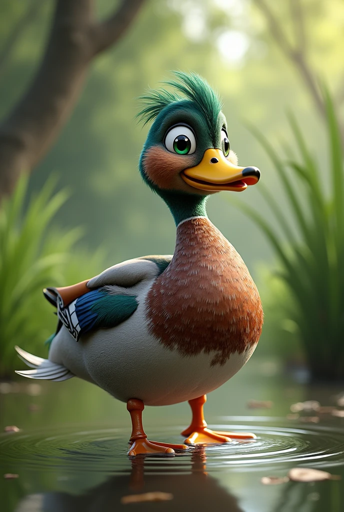Create the image of a duck