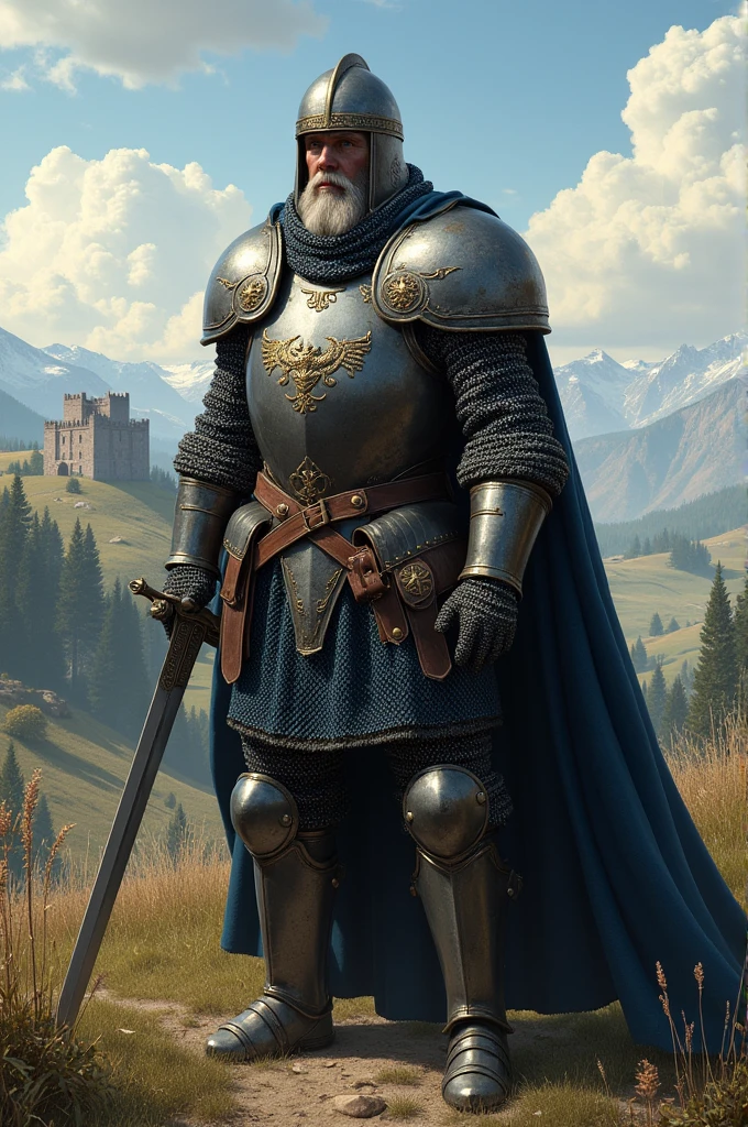 Medieval soldier for rpg game