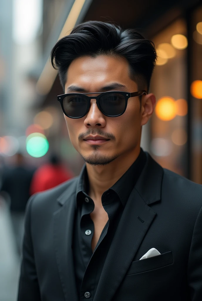 Asian handsome man with sunglasses
