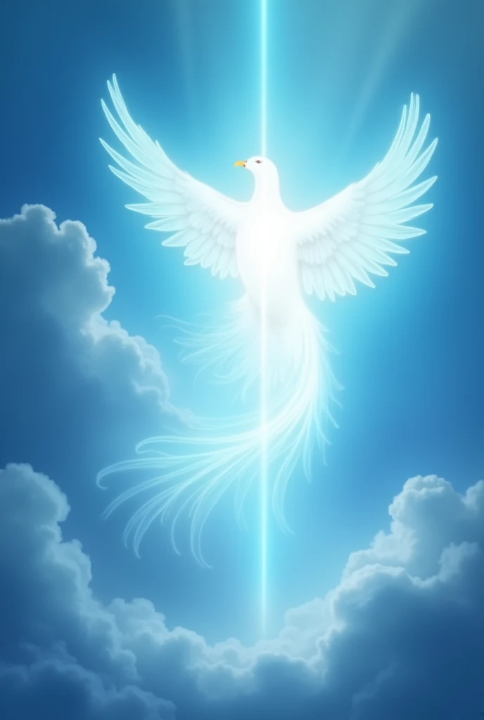 "Create a serene and ethereal image representing the Holy Spirit using soft, blue-tinted lights. Depict the Holy Spirit as a gentle, radiant presence with a soothing, blue glow. This can be illustrated as a dove descending gracefully from the heavens or a radiant aura enveloping a person in a tranquil environment. Use a palette of soft blues and gentle whites to create a calm and peaceful atmosphere, highlighting the Holy Spirit’s role as a source of comfort and guidance. Incorporate subtle light effects, such as shimmering or diffused blue rays, to enhance the ethereal quality of the scene. Ensure the overall tone is serene and uplifting, conveying the peaceful and divine nature of the Holy Spirit."



















































