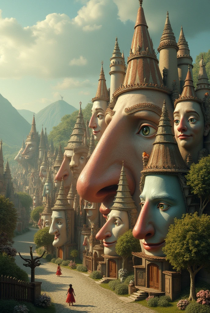 A town made of noses


