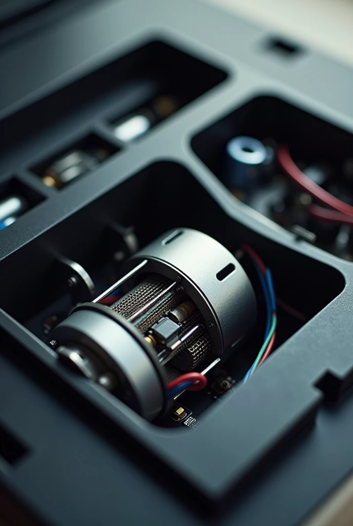 Inside the charger box there is a motor.