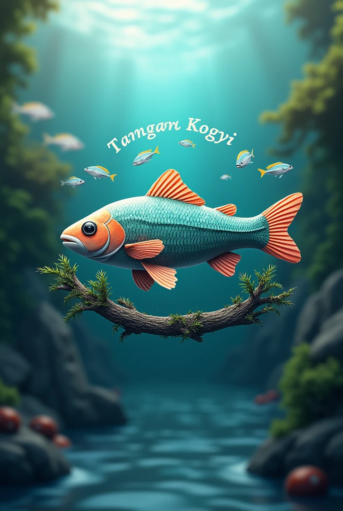  3D Photo Fishing Logo with Tanngar KoGyi Name.