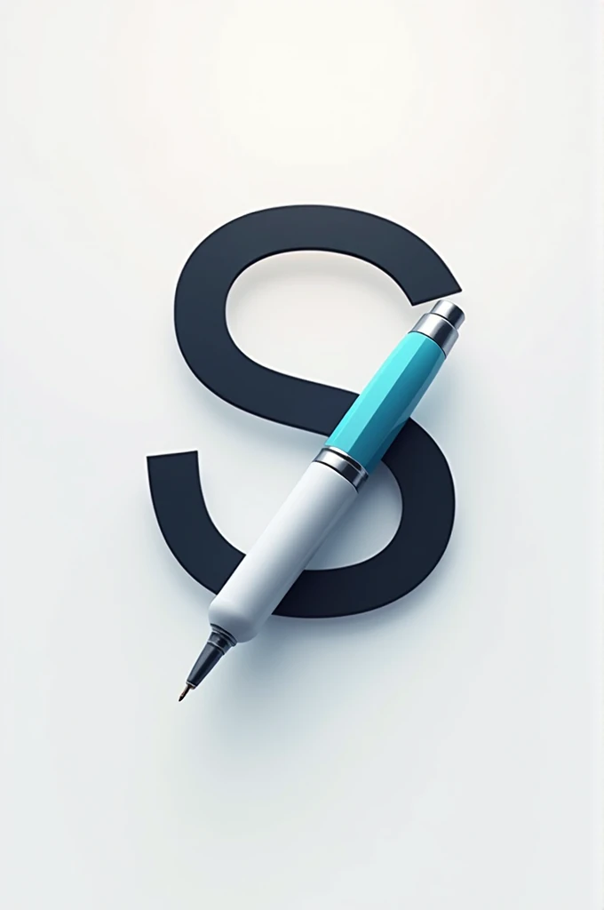 S latter logo add pen and camera and create graphics designer logo