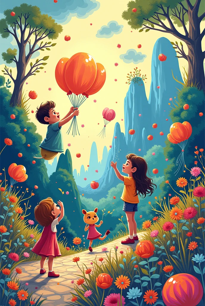 Colorful Imagination Topics: Sketches for Elementary School Children