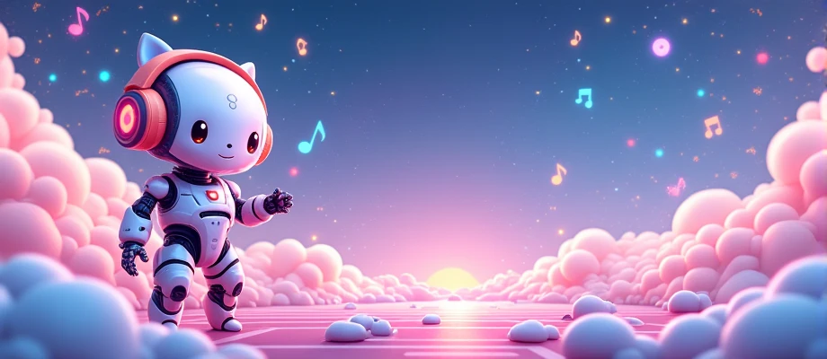 (banner design:1.4), (highly detailed:1.2), (cute style:1.3), (pastel colors:1.1), (music theme:1.2), (AI theme:1.2), (chibi characters:1.1), (musical notes:1.0), (robot mascot:1.1), (headphones:1.0), (microphone:0.9), (computer circuit patterns:0.8), (floating musical instruments:0.9), (digital waveforms:0.8), (soft gradients:1.0), (fluffy clouds:0.7), (starry background:0.8), (text "Supporter":1.2), (kawaii faces:1.0), (glowing elements:0.9), (rounded corners:0.8), (3D effect:0.9), (isometric style:0.8)