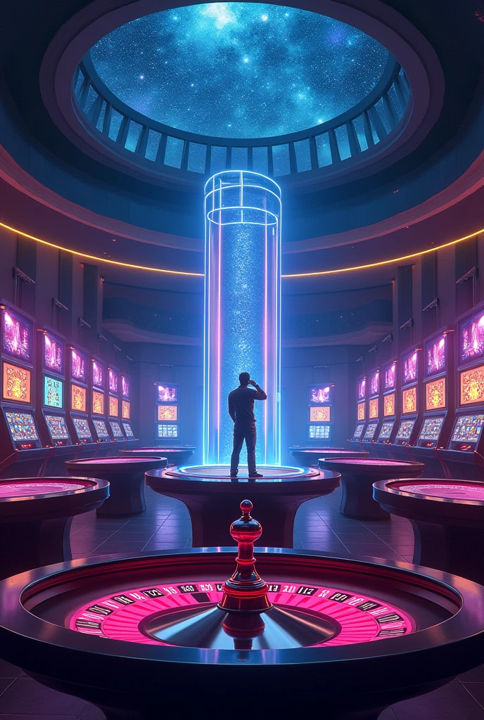 A cover of a group with the theme of betting and virtual casino, no humans in the image