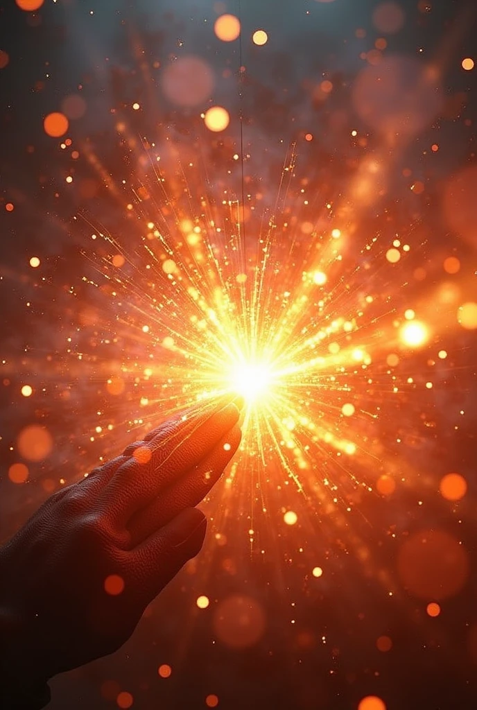 New Features、Explosive Energy、Light、bright、Light線、Scattering particles、Bokeh、Every detail counts、