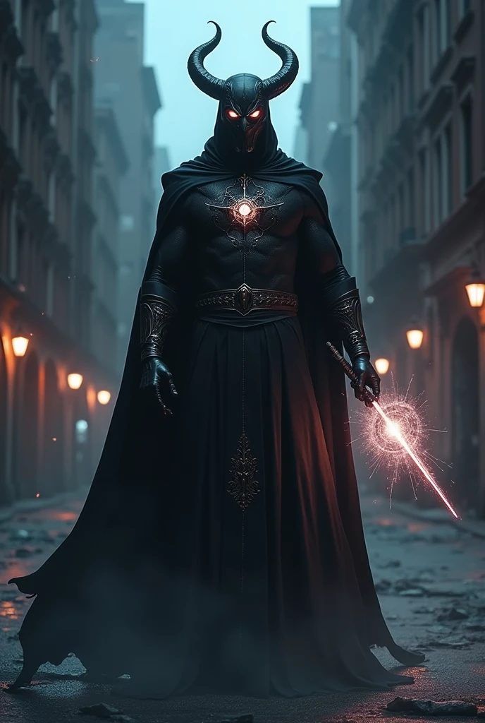 Create a dark superhero priest 