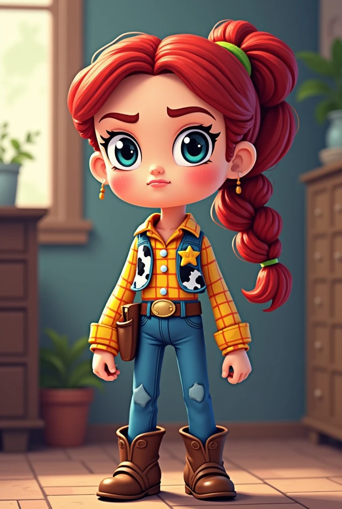 give me the image of jessi from toy story it has to be pixel art