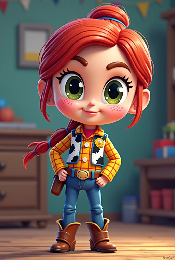 give me the image of jessi from toy story it has to be pixel art