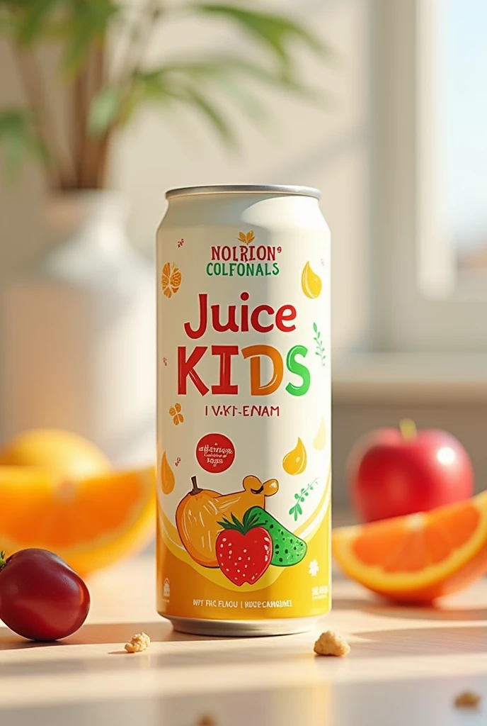 Create me a Nourish+ canned juice 
 for both kids and adults 