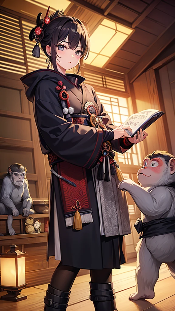 masterpiece, (Five Samurai and a Monkey)