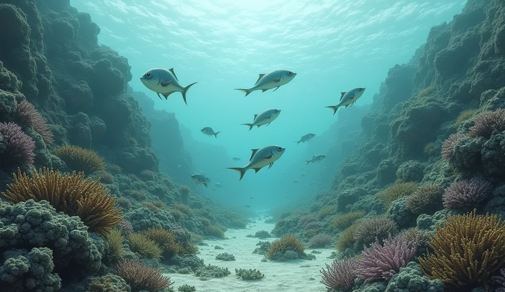 dying coral reef ecosystem