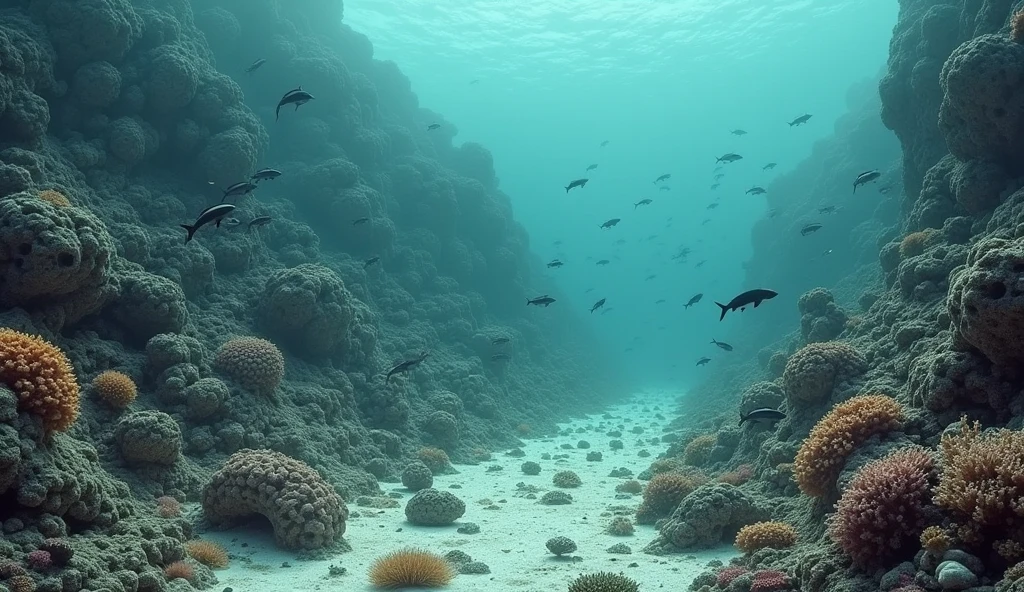 dying coral reef ecosystem