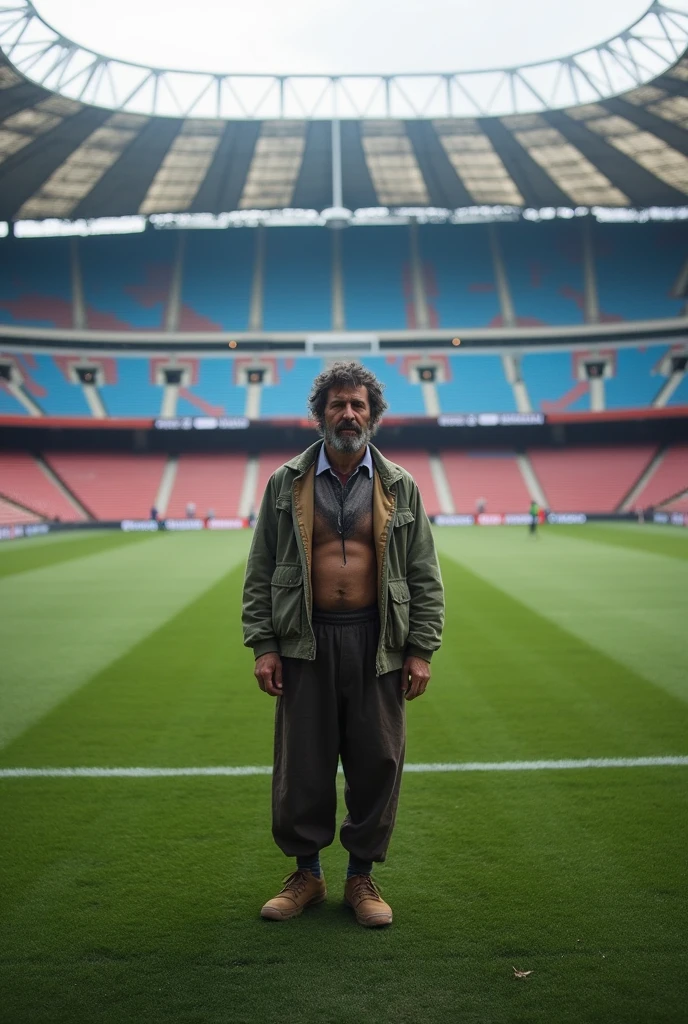 The Armenian national football team at the Santiago Bernabeo stadium put the Armenian vagabond in the center of the field