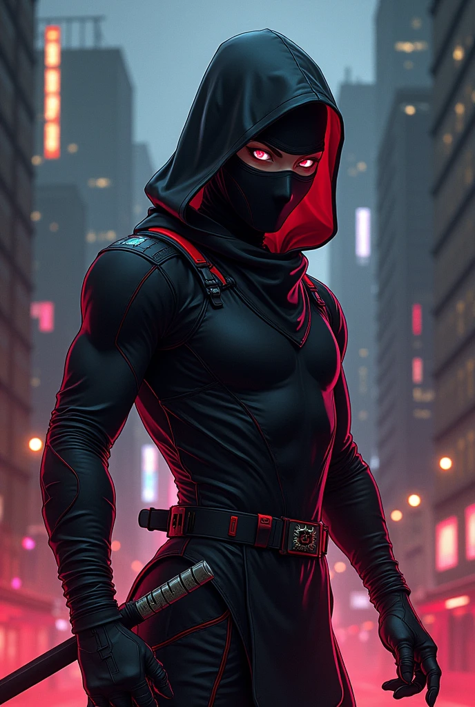 Ninja in anime style 