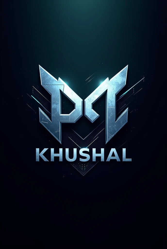PM KHUSHAL front gaming logo for youtube