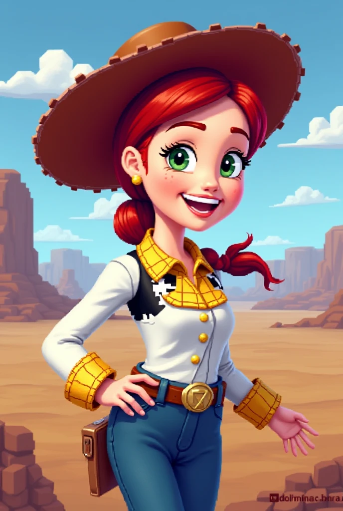 jessie de toy story pixel art