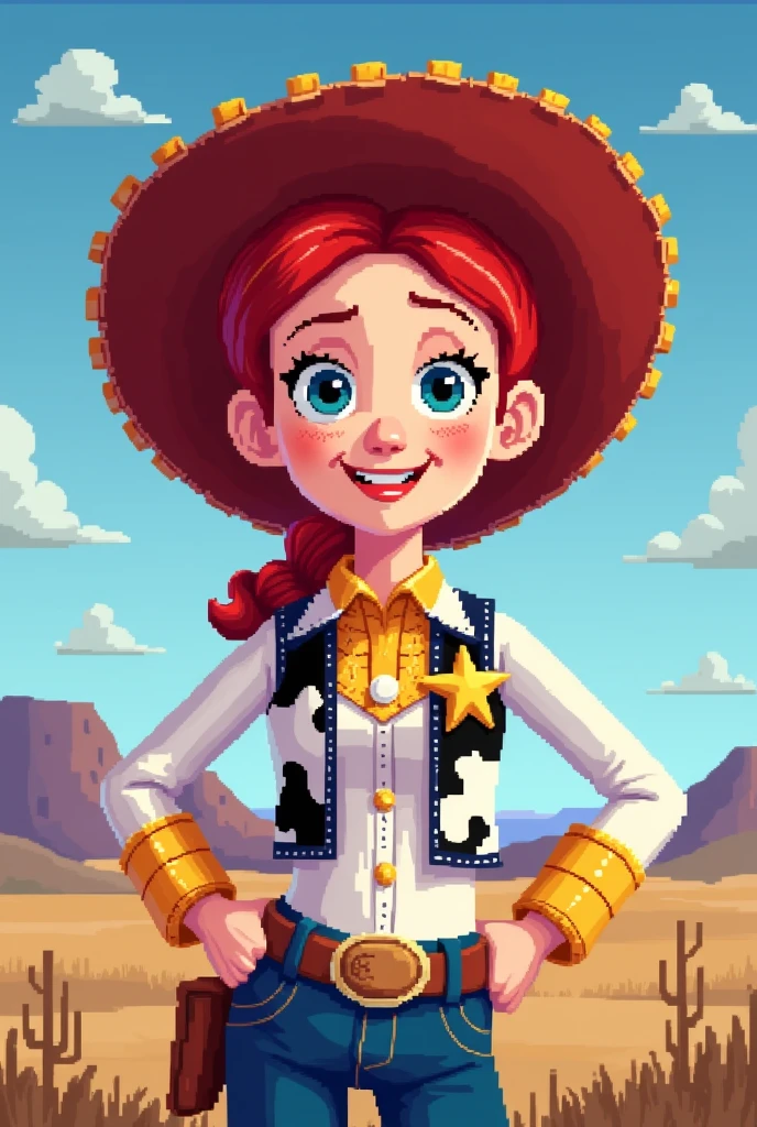 jessie de toy story pixel art