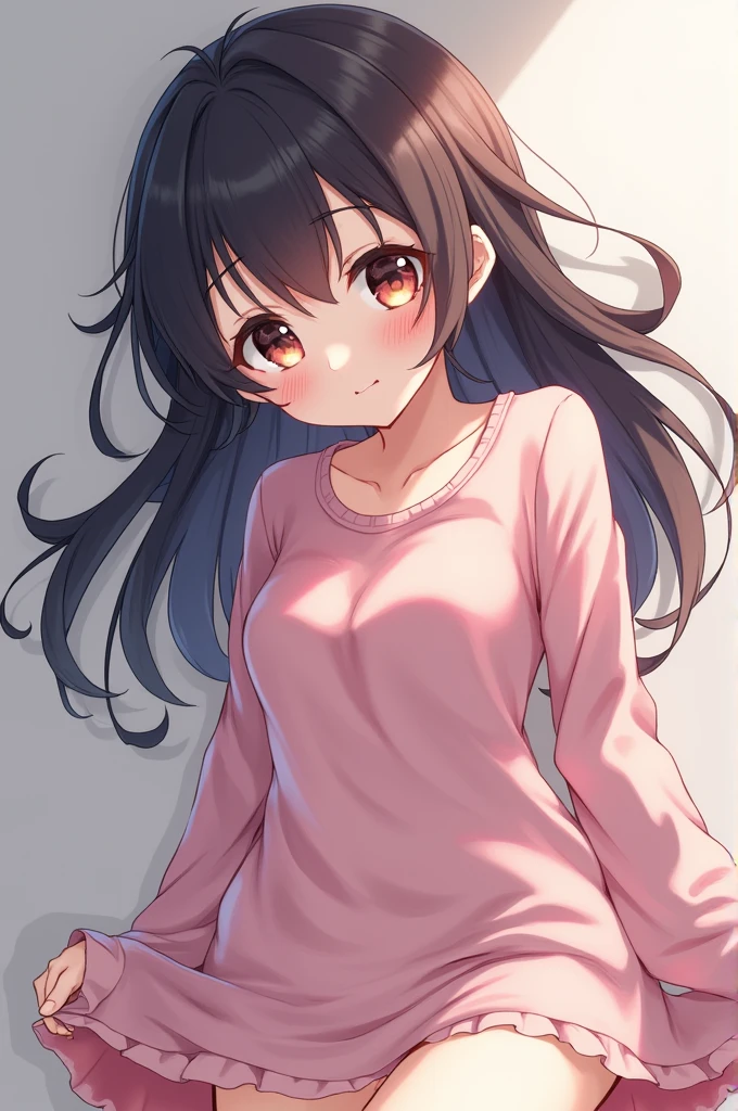 score_9, score_8_up, score_7_up,source_anime, high res image,masterpiece,best quality,girl,cute face,clear skin,shiny hair,ultra detailed eyes,simple background, jyojipan, panties