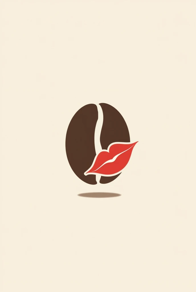 seed coffee and lips logo simple