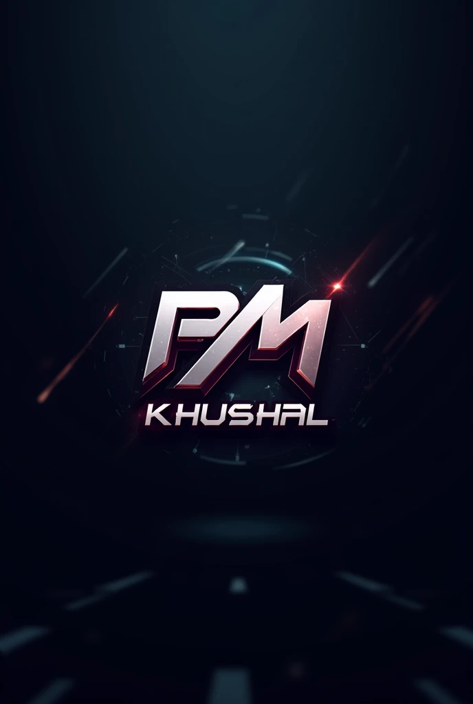 PM KHUSHAL front gaming logo for youtube