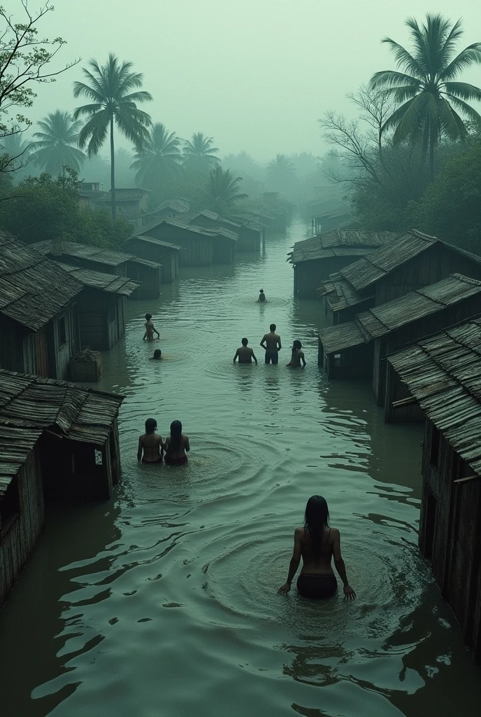 Suffering flood in Bangladesh