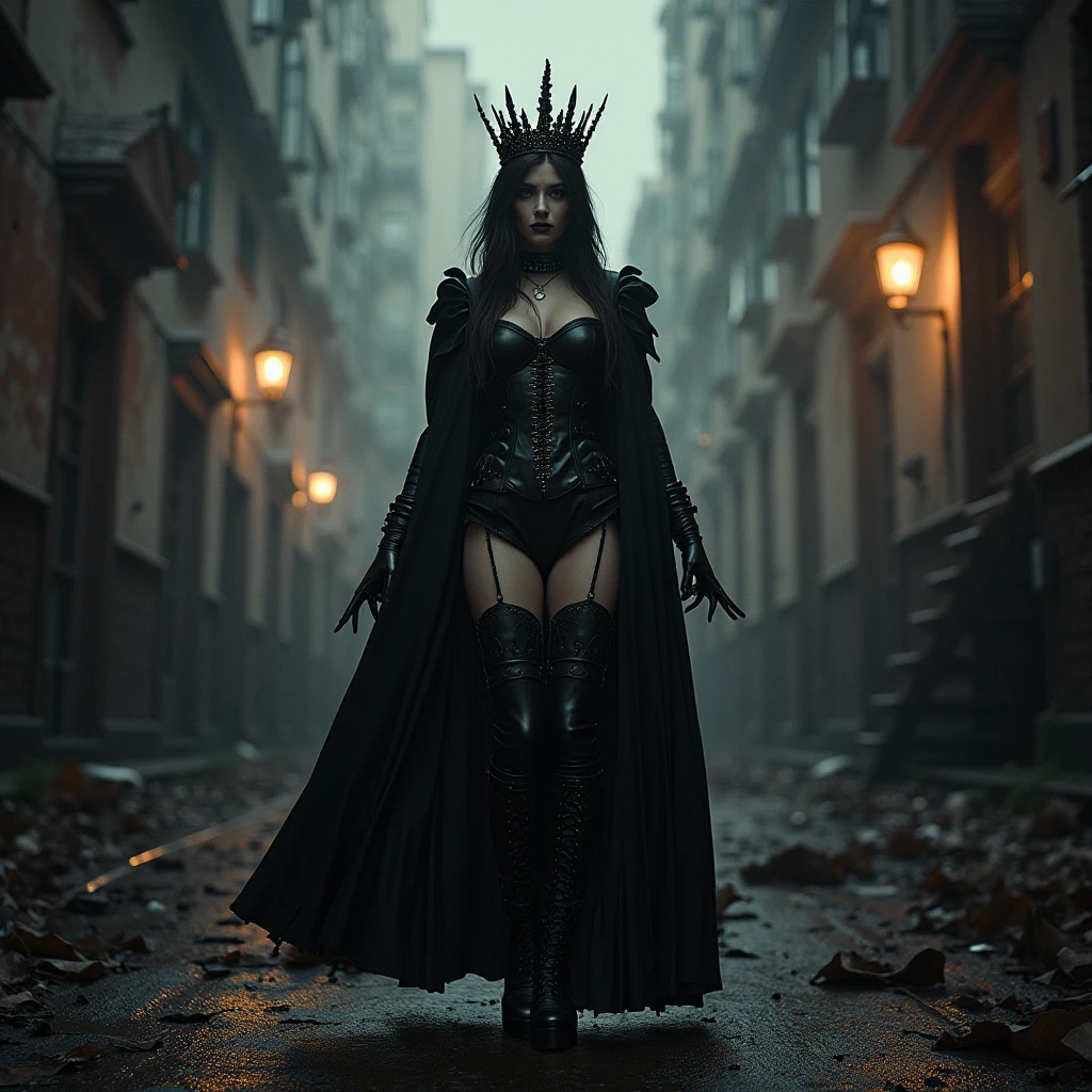 full body pose of a woman facing the camera, Help, my mum is on OnlyFans, She's got more fucking followers than a K-pop band, Jesus, she's shaking it like a Polaroid, And if you are on HD you can see her hemorrhoids. Her selfies are a gothic tale, A carnival of chaos where the shadows wail, Like a metal riff that pierces the night, Mom in leather, oh what a fright! What the fuck is going on? Mom's twerking to pay my damn student loan, She's got fans from here to fucking Kazakhstan, And she’s sending soiled knickers to Japan. In the basement, the demons laugh and dance, As Mom shows a little more than a passing glance, It's a black comedy, a circus of regret, With every click and every view, we’re drowning in debt. My friends are laughing, calling me a freak, While Mom’s in a costume, pulling off a mystique, She’s a dark queen in this pixelate hell, With a crown of likes and a story to tell. The family tree's got branches that twist and turn, As the flame of our sanity starts to burn, But in this twisted metal, we’ve found our groove, In a world gone mad, we've got nothing to prove. What the fuck is going on? Mom's twerking to pay my damn student loan, She's got fans from here to the end of the land, And she's selling “vintage” at a discount brand. So raise your horns for this absurdity,
In a dystopian dance of pure absurdity,
We’ll rock and roll through this wild charade,
With Mom on the throne of an OnlyFans parade!