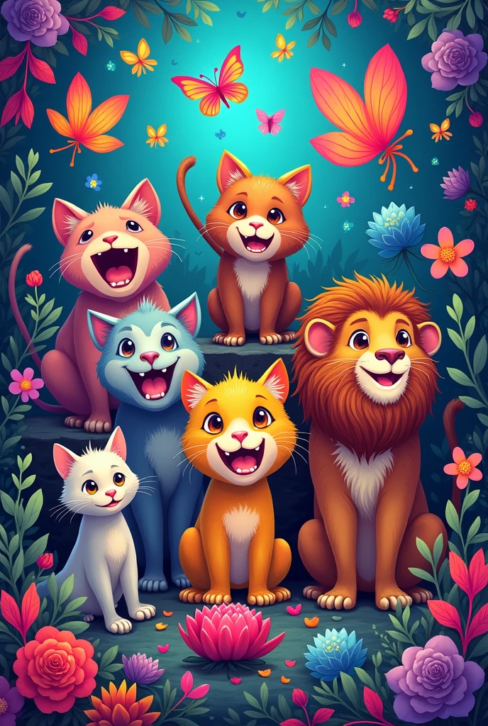 Animals coloring image 