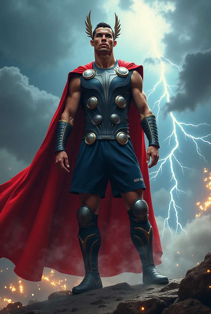 Ronaldo in thor coustume