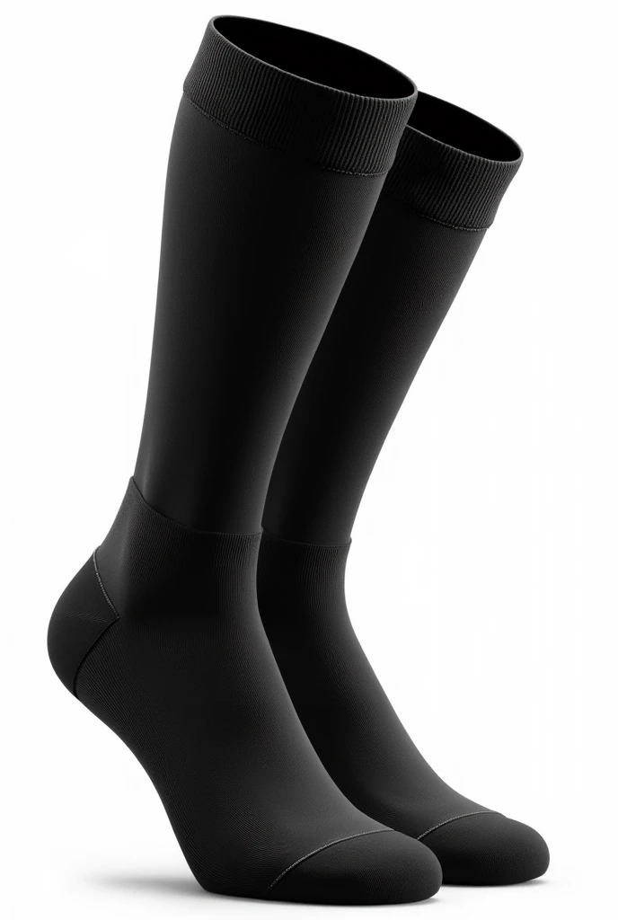 Black soccer socks png transparent