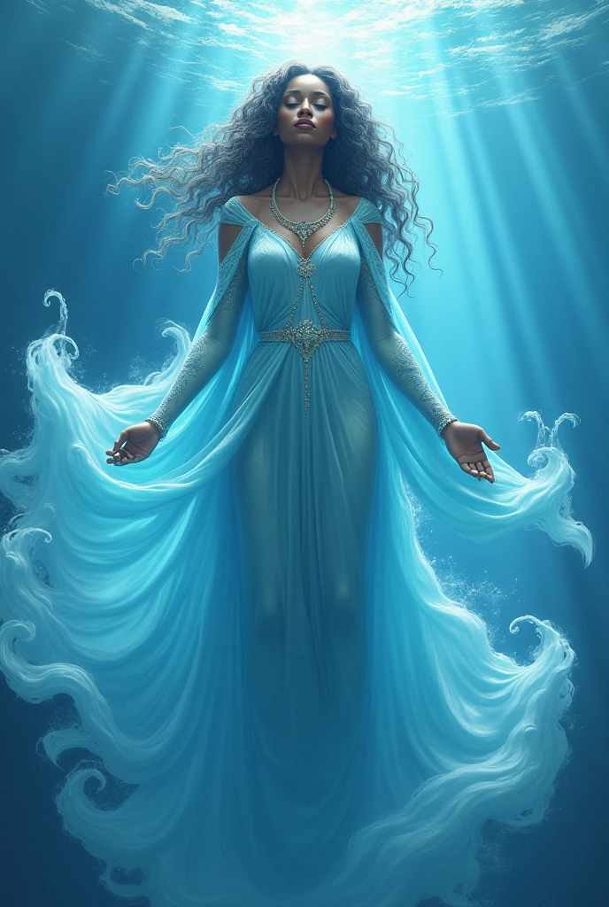 I think it's light blue for mother Yemanja
