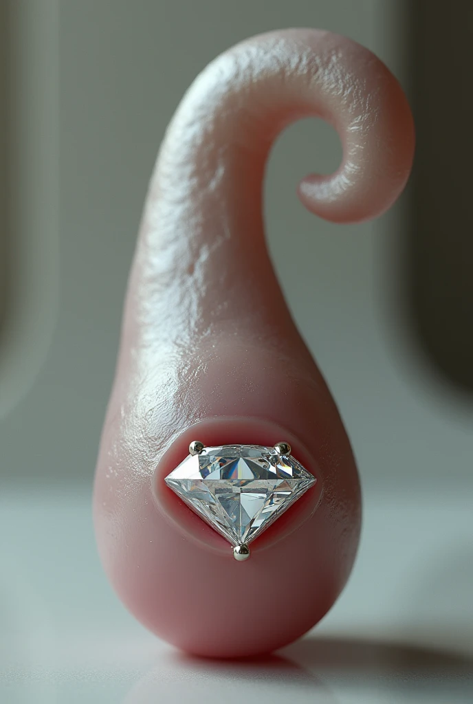 Diamond fitted on dick