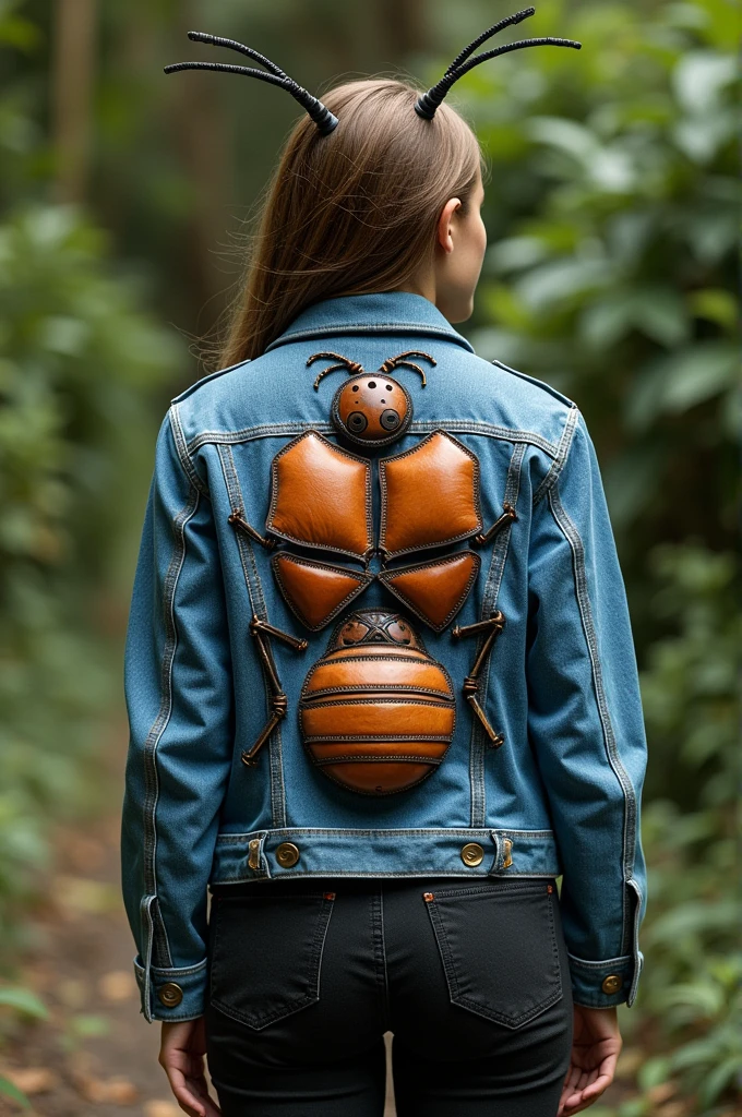 One ant costume denim jacket