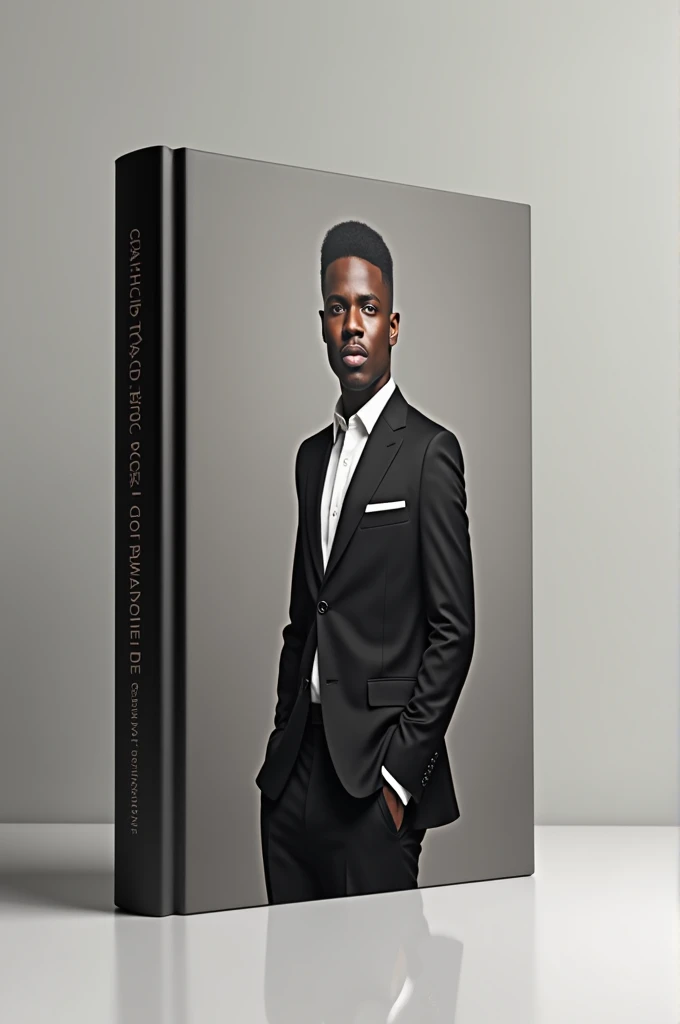 Make an image of a book from the side so that the cover appears On the cover I want a chic black man With the title chic black manual