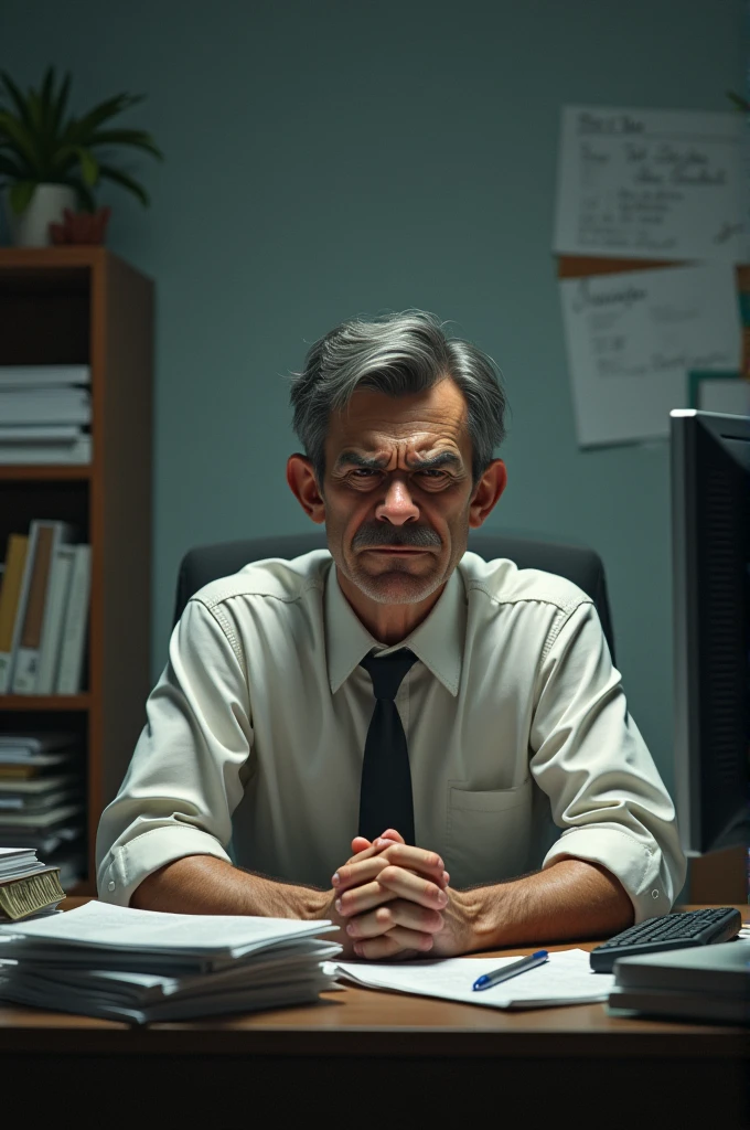 Visual: A person sitting at a desk, frustrated with their work.]