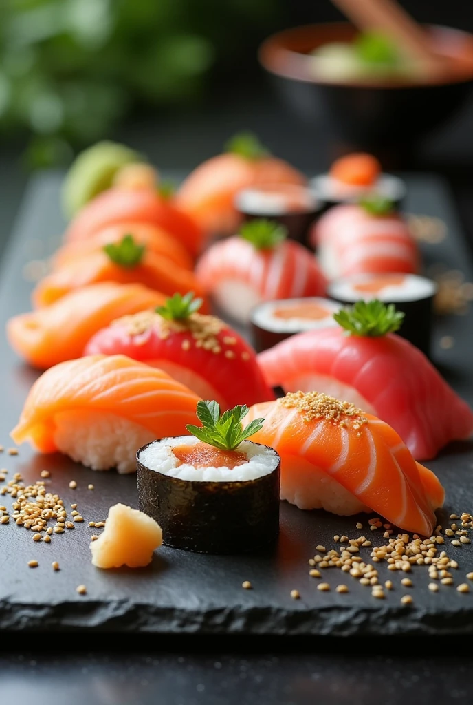 Create image of sushi foods