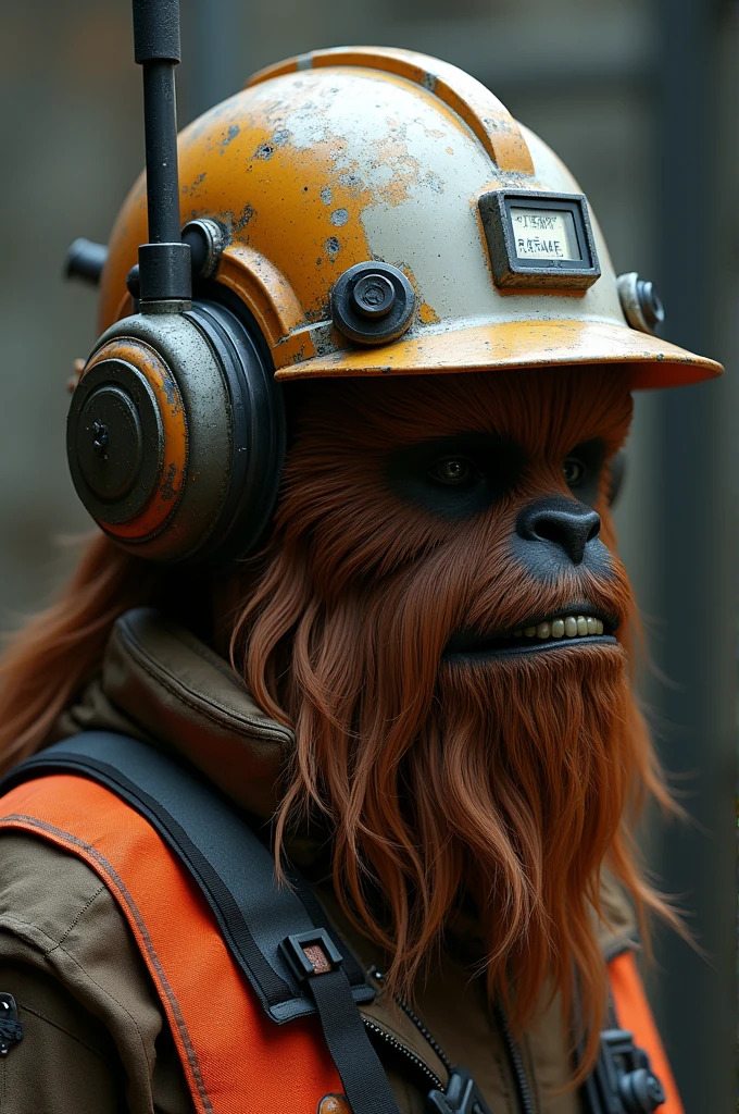 Hardhat with wookie talkie