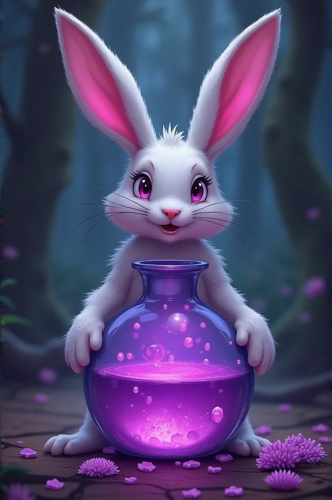 Ingredients to have to prepare a potion of jacks that when taken can give you the powers of a purple rabbit and your ears will transform into very long rabbit ears yes used for people