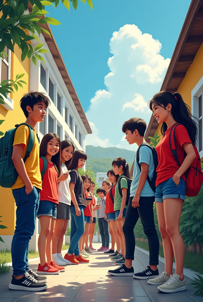 Make high school students from Indonesia