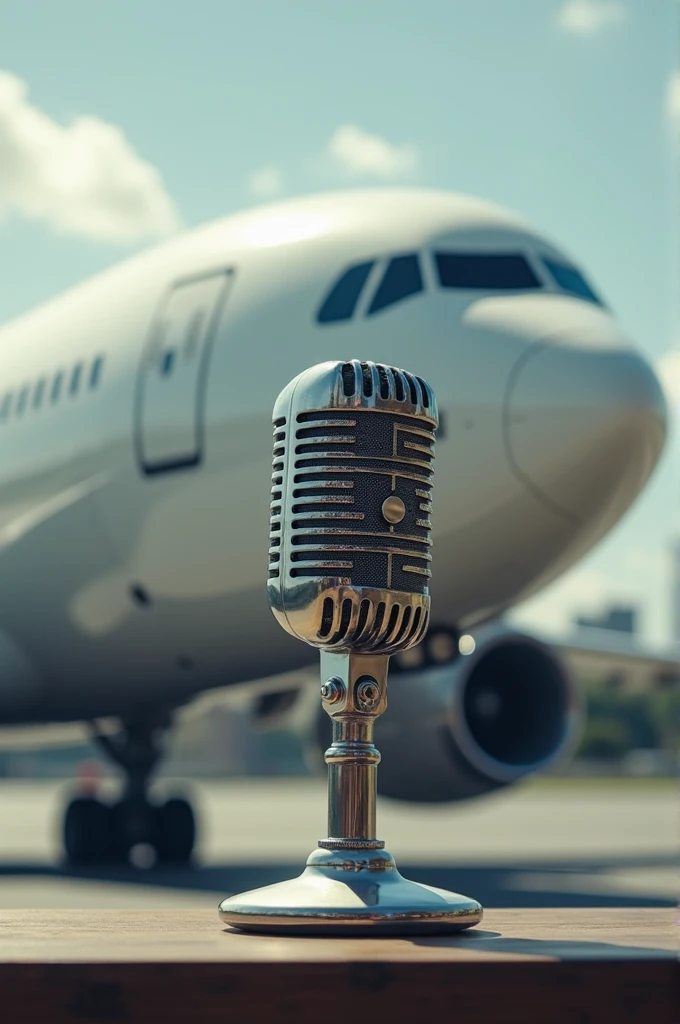 Microphone and plane