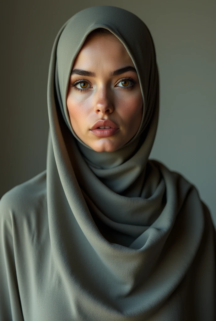 Beautiful big boobs hijab woman