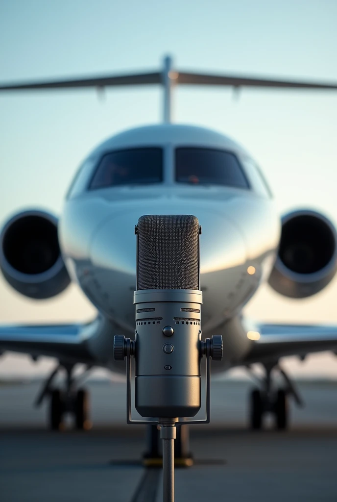 Professional microphone and plane