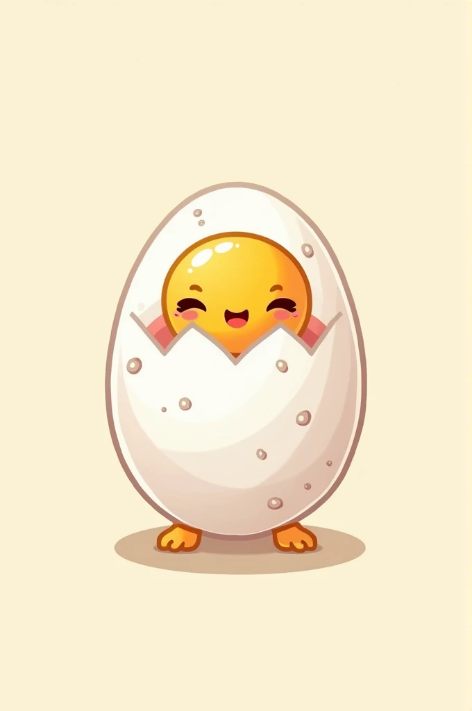 Create me a modelsheet of an egg cartoon comic drawing Kawaii style
