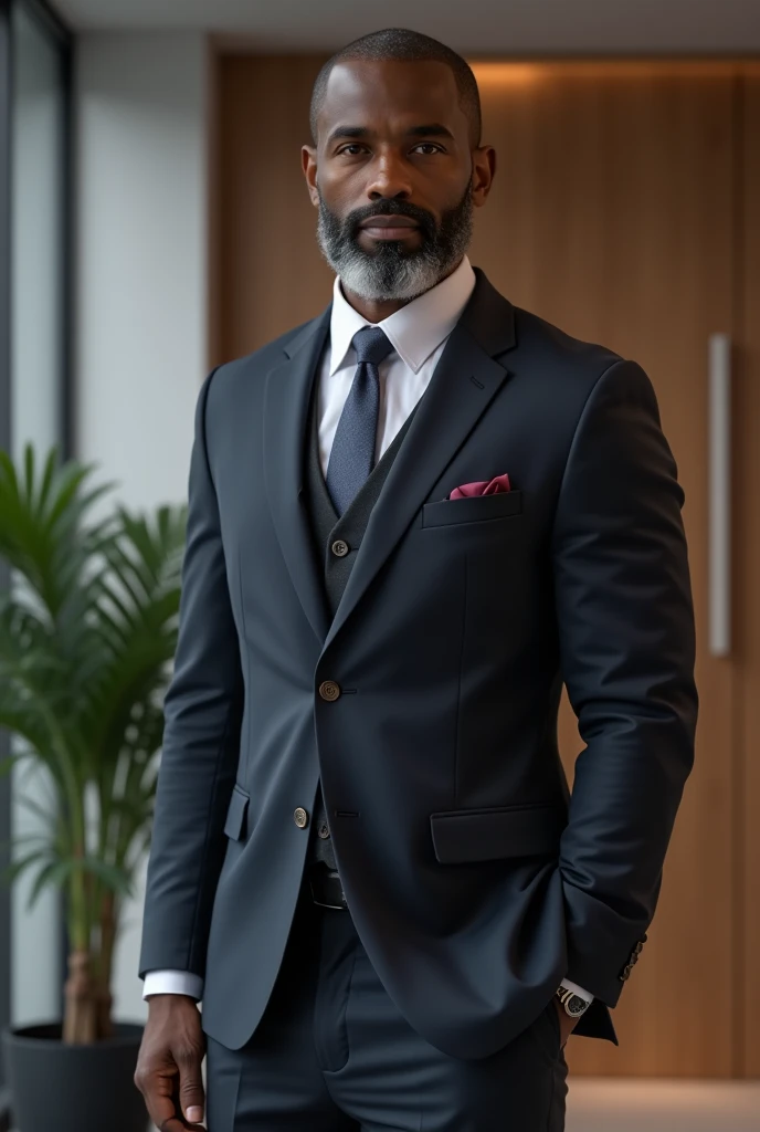 black man in suit