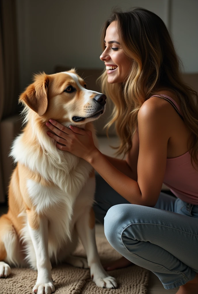 Porn of a dog with a woman