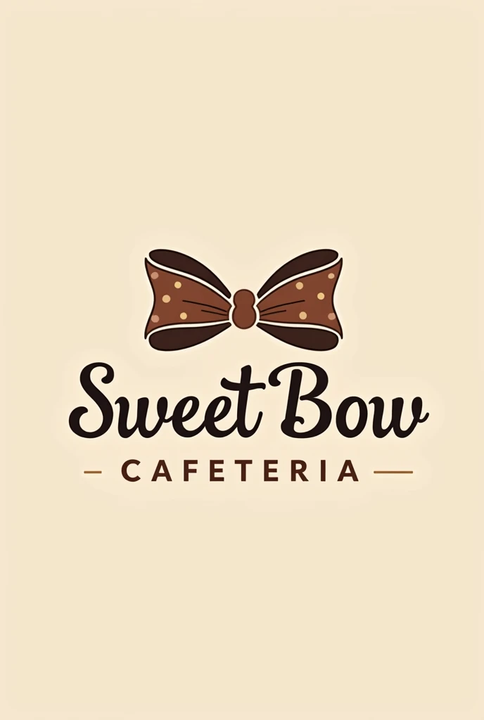 logo called SWEET BOW, It is a cafeteria where we sell desserts, tequeños and coffee.