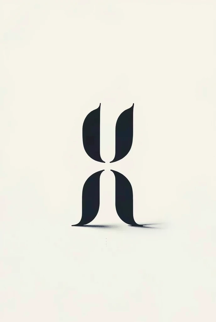 create a logo with the letters "L L" alrevez
