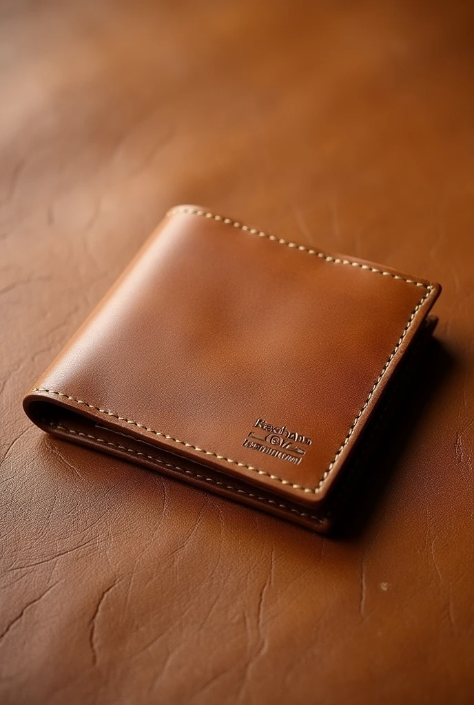 Best leather type background with realistic wallet for business ad